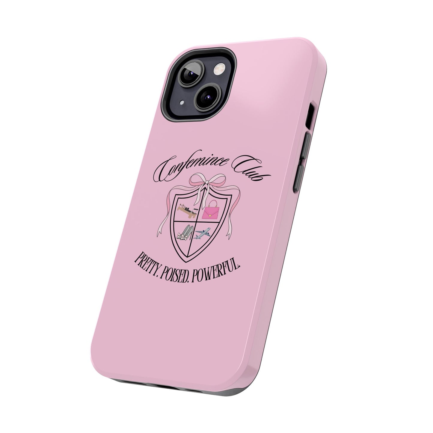 'CONFEMINCE CLUB' Confident + Feminine High Value Woman Quote Phone Case