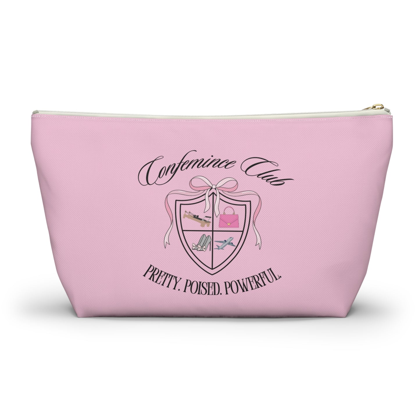 'Confemince Club' Accessory Travel Pouch With Bottom