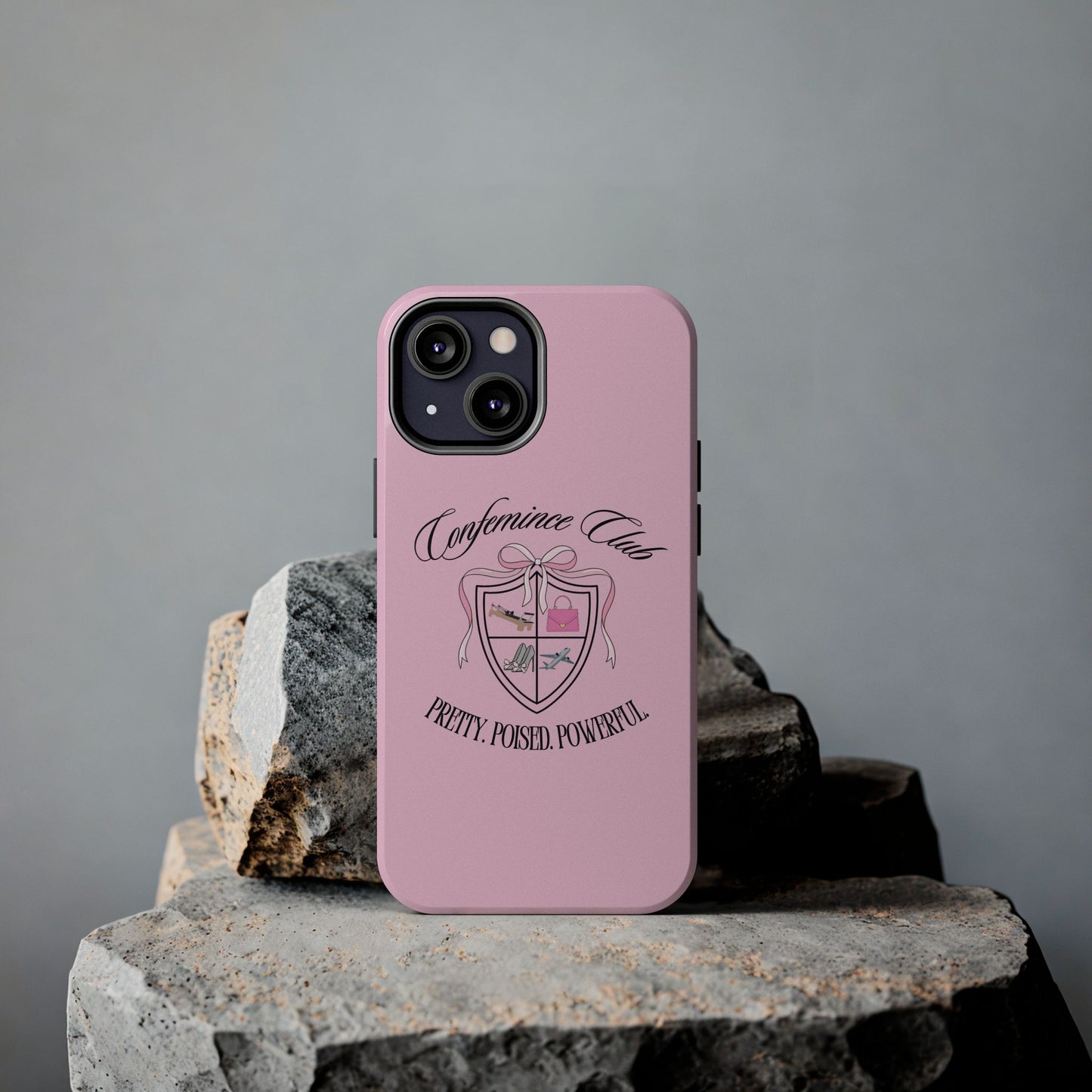 'CONFEMINCE CLUB' Confident + Feminine High Value Woman Quote Phone Case