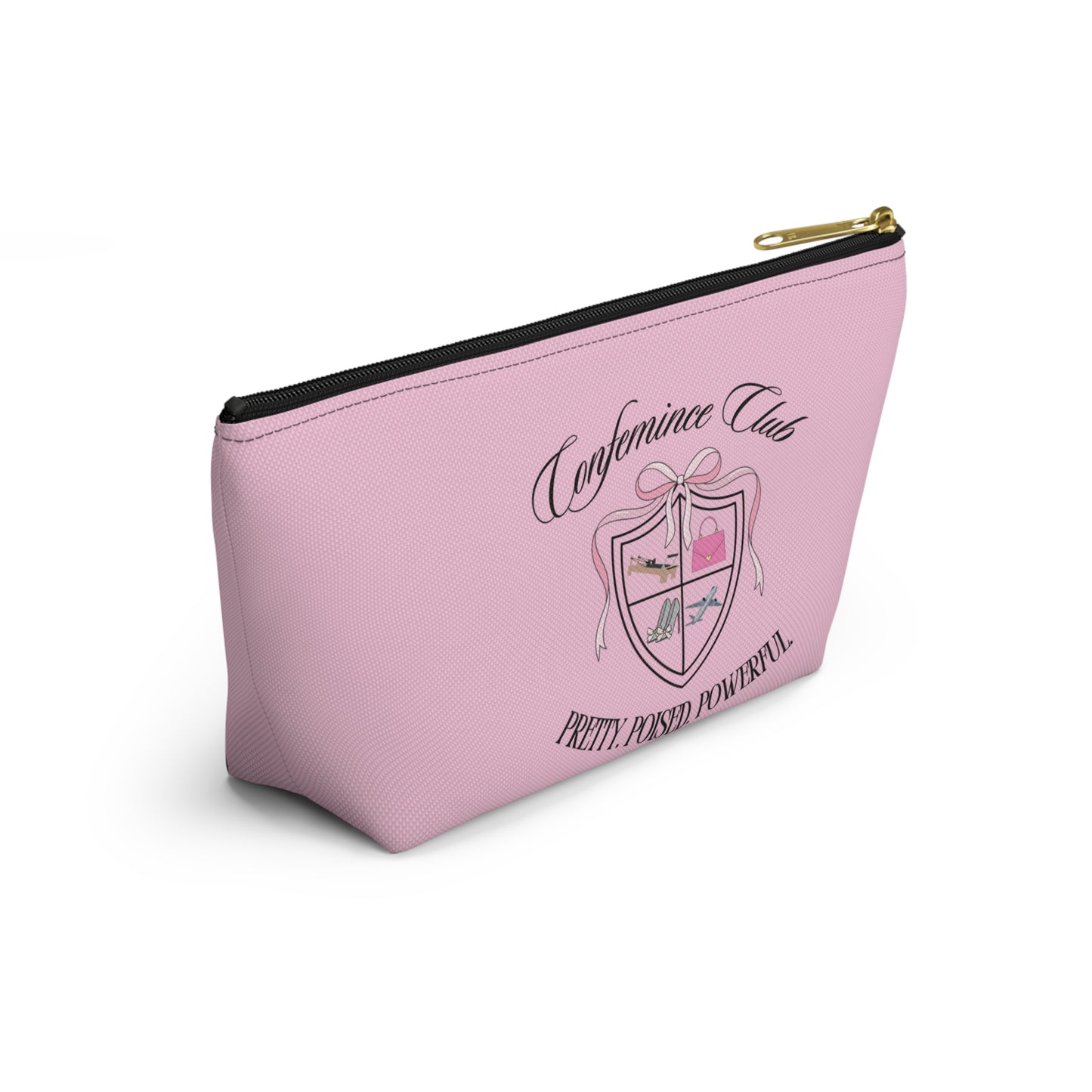 'Confemince Club' Accessory Travel Pouch With Bottom