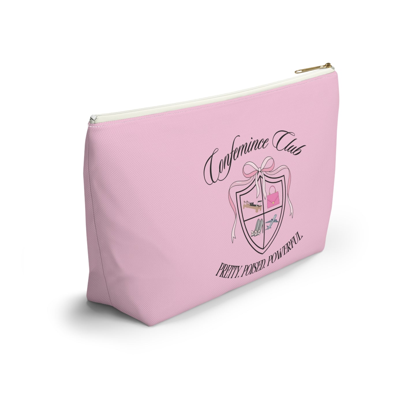 'Confemince Club' Accessory Travel Pouch With Bottom