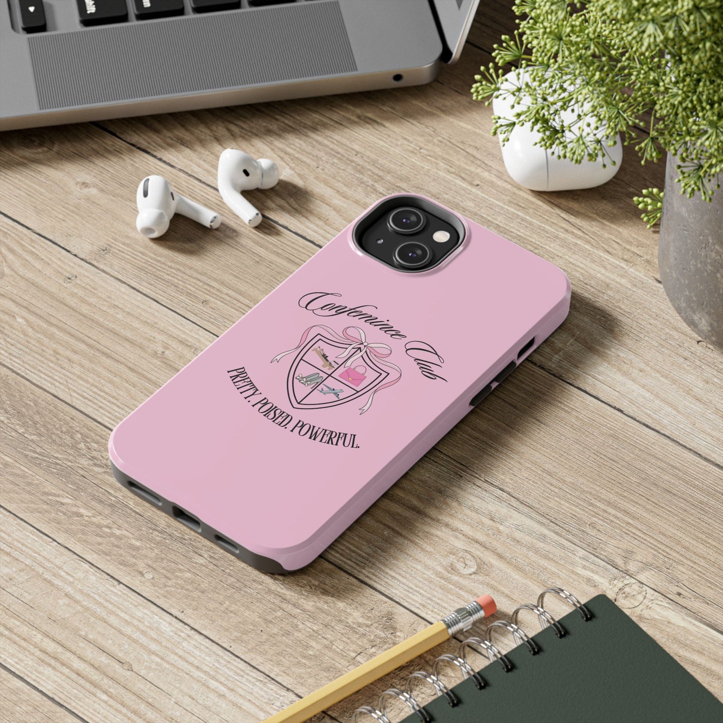 'CONFEMINCE CLUB' Confident + Feminine High Value Woman Quote Phone Case
