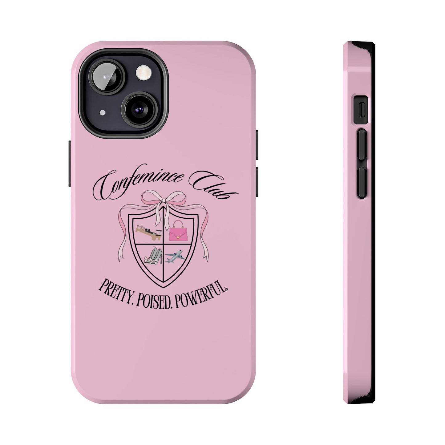 'CONFEMINCE CLUB' Confident + Feminine High Value Woman Quote Phone Case
