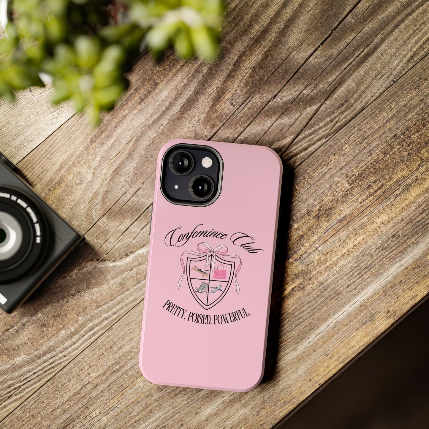 'CONFEMINCE CLUB' Confident + Feminine High Value Woman Quote Phone Case
