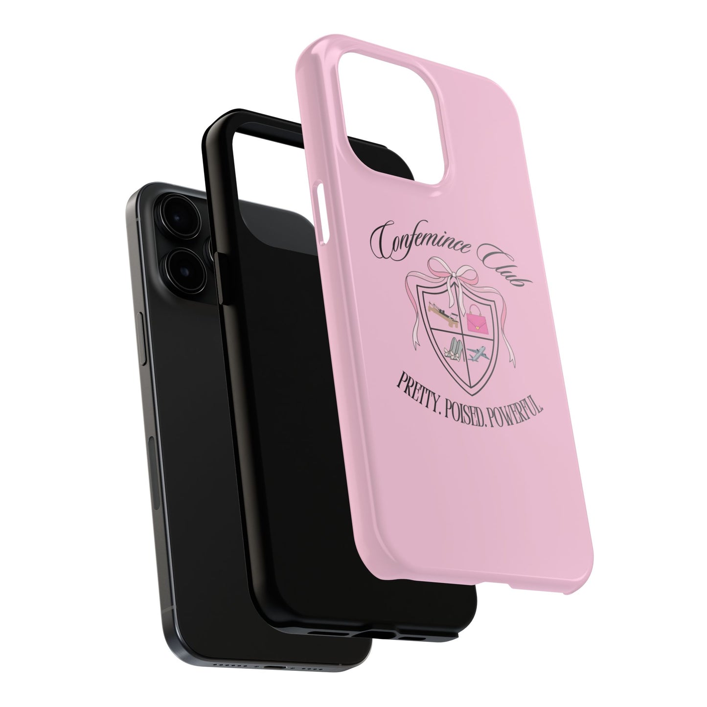 'CONFEMINCE CLUB' Confident + Feminine High Value Woman Quote Phone Case