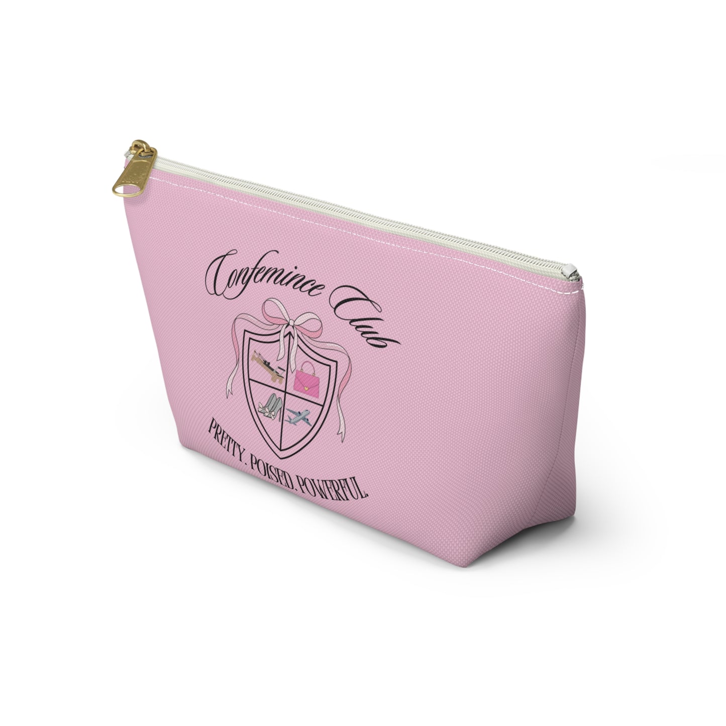 'Confemince Club' Accessory Travel Pouch With Bottom