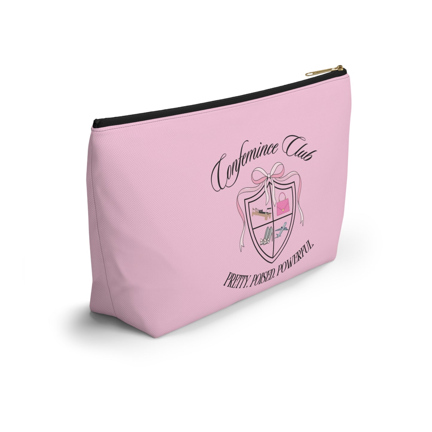 'Confemince Club' Accessory Travel Pouch With Bottom
