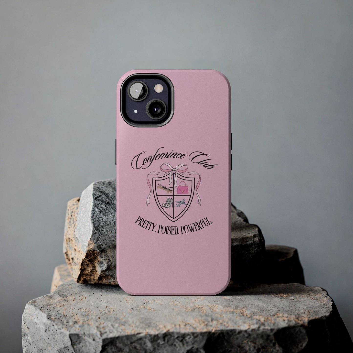 'CONFEMINCE CLUB' Confident + Feminine High Value Woman Quote Phone Case