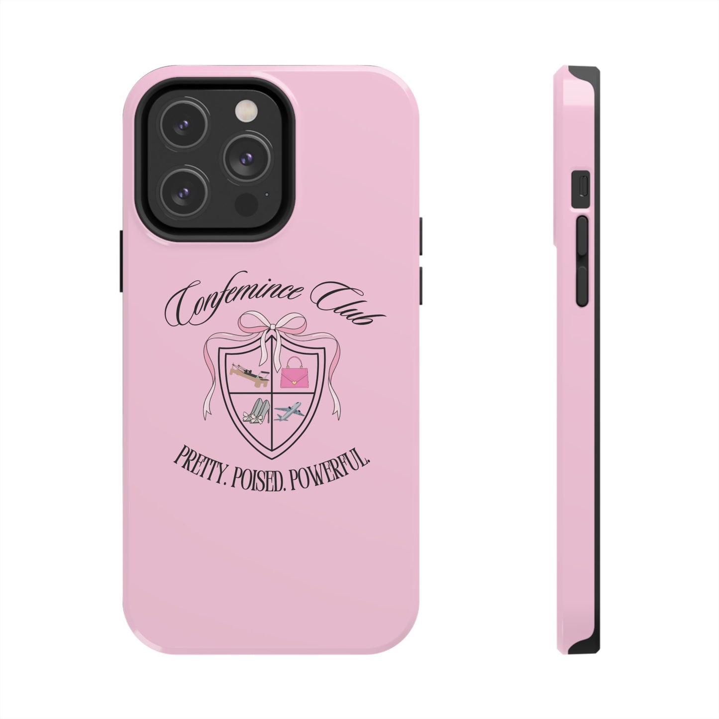 'CONFEMINCE CLUB' Confident + Feminine High Value Woman Quote Phone Case