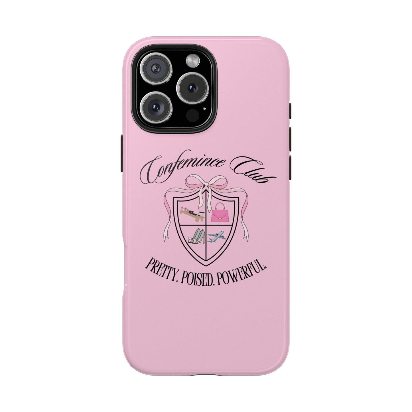 'CONFEMINCE CLUB' Confident + Feminine High Value Woman Quote Phone Case