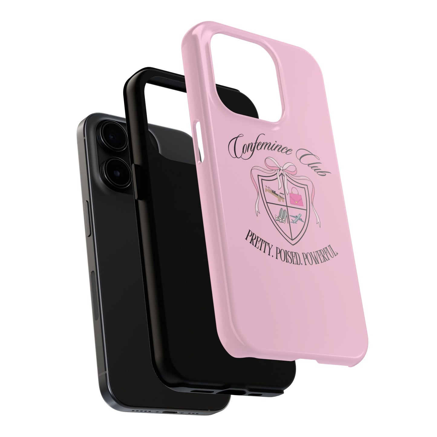 'CONFEMINCE CLUB' Confident + Feminine High Value Woman Quote Phone Case