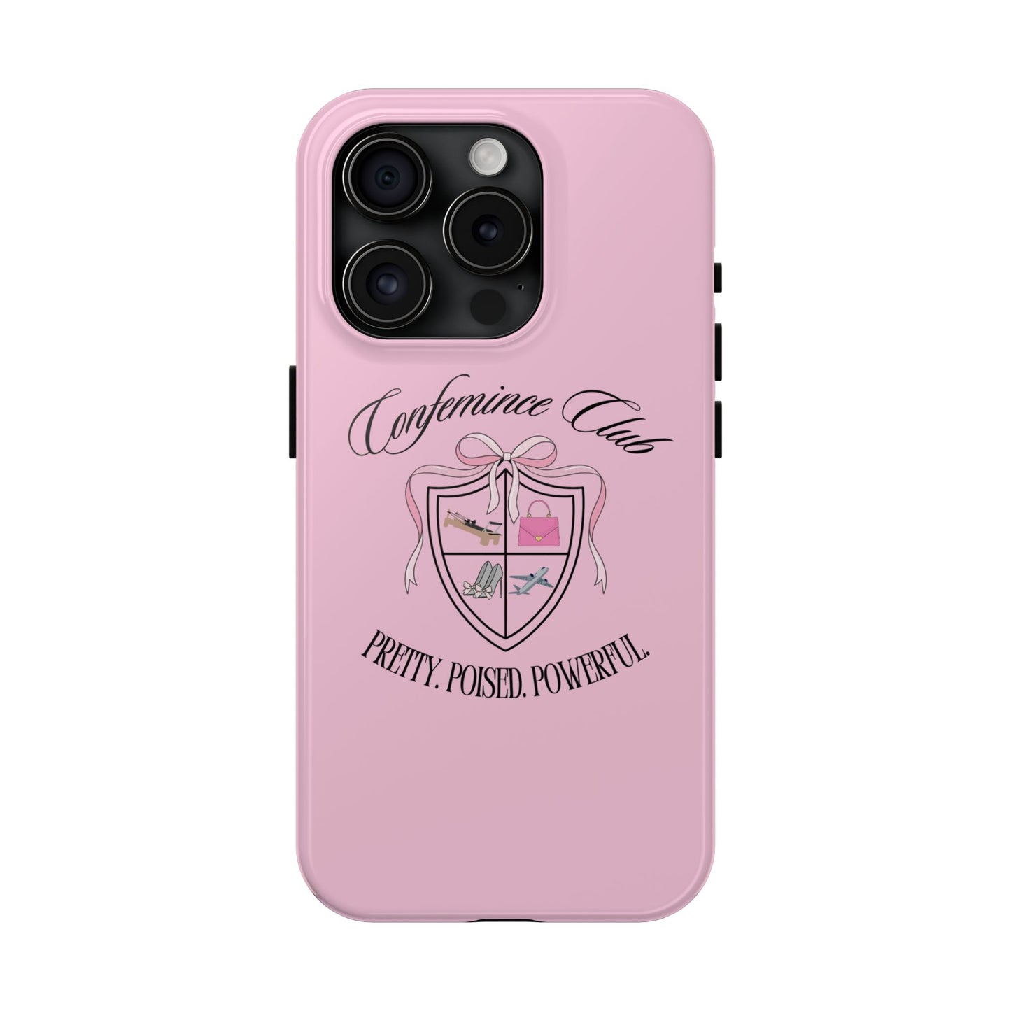 'CONFEMINCE CLUB' Confident + Feminine High Value Woman Quote Phone Case