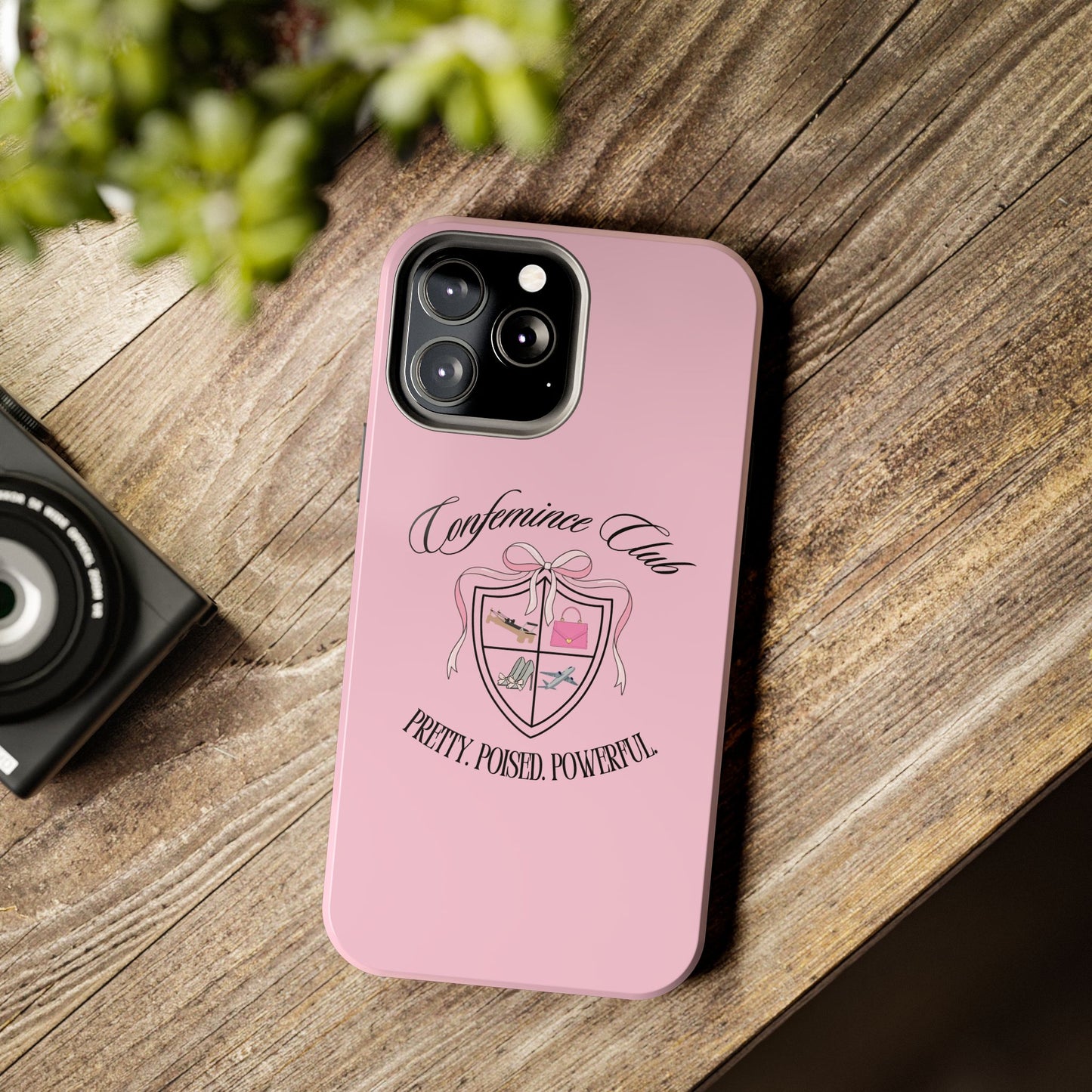 'CONFEMINCE CLUB' Confident + Feminine High Value Woman Quote Phone Case