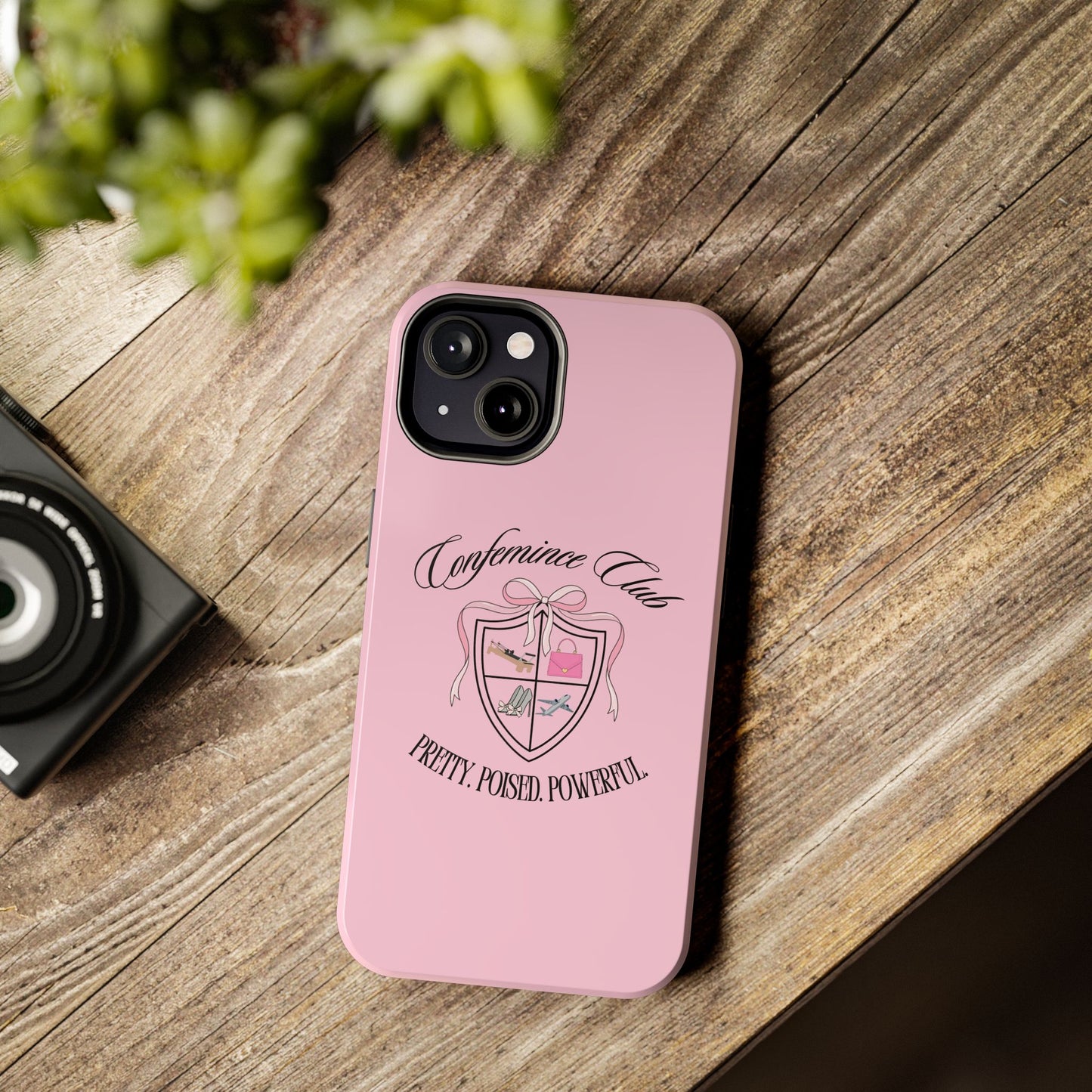 'CONFEMINCE CLUB' Confident + Feminine High Value Woman Quote Phone Case