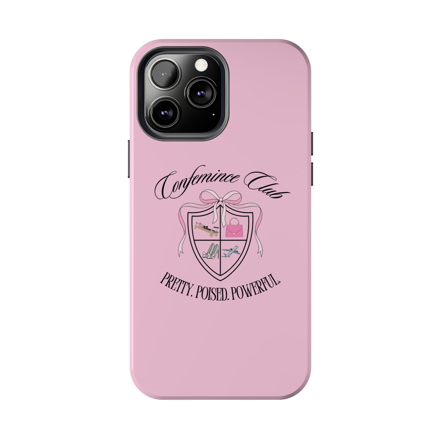 'CONFEMINCE CLUB' Confident + Feminine High Value Woman Quote Phone Case