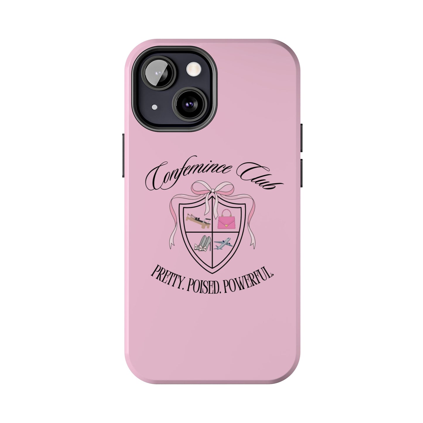 'CONFEMINCE CLUB' Confident + Feminine High Value Woman Quote Phone Case