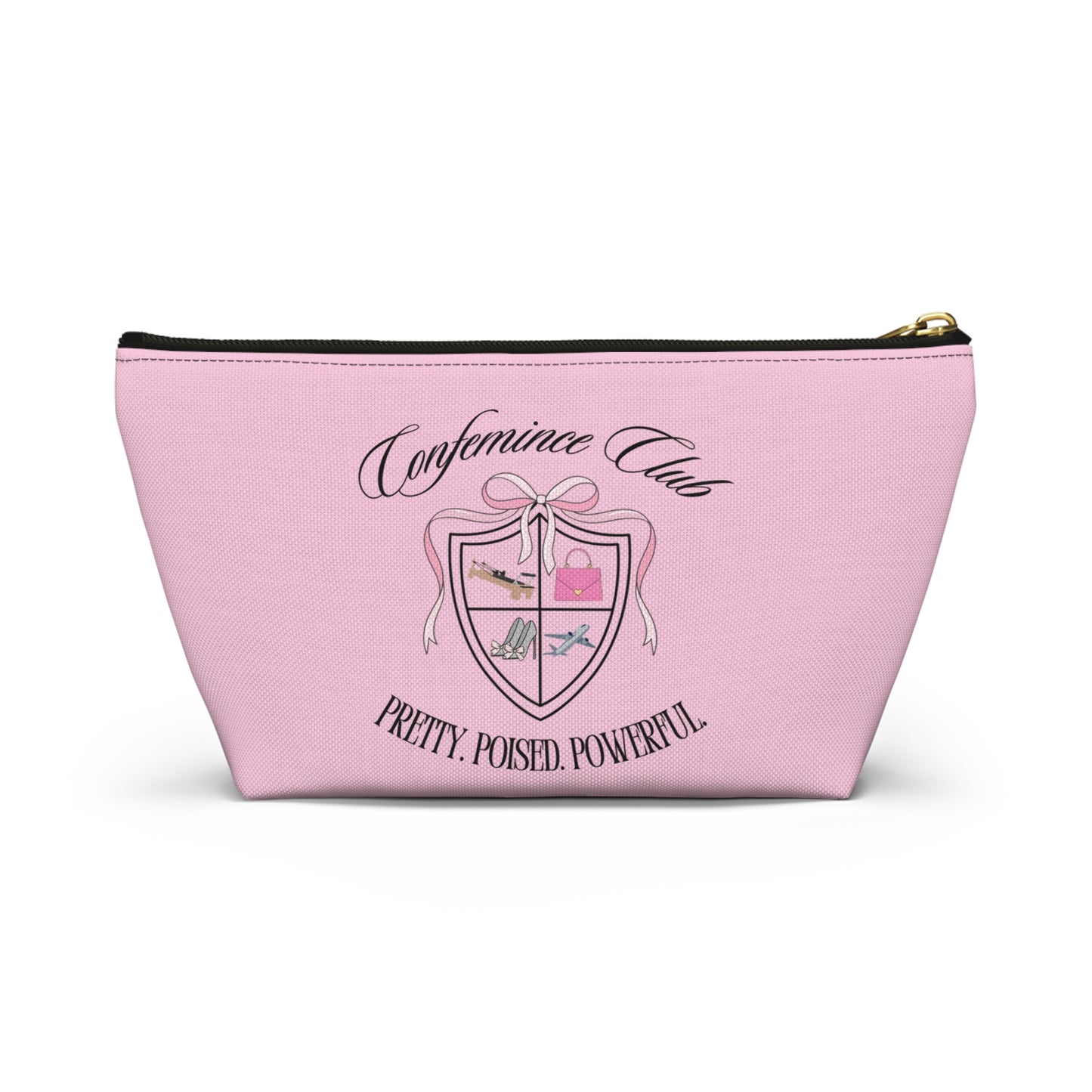 'Confemince Club' Accessory Travel Pouch With Bottom