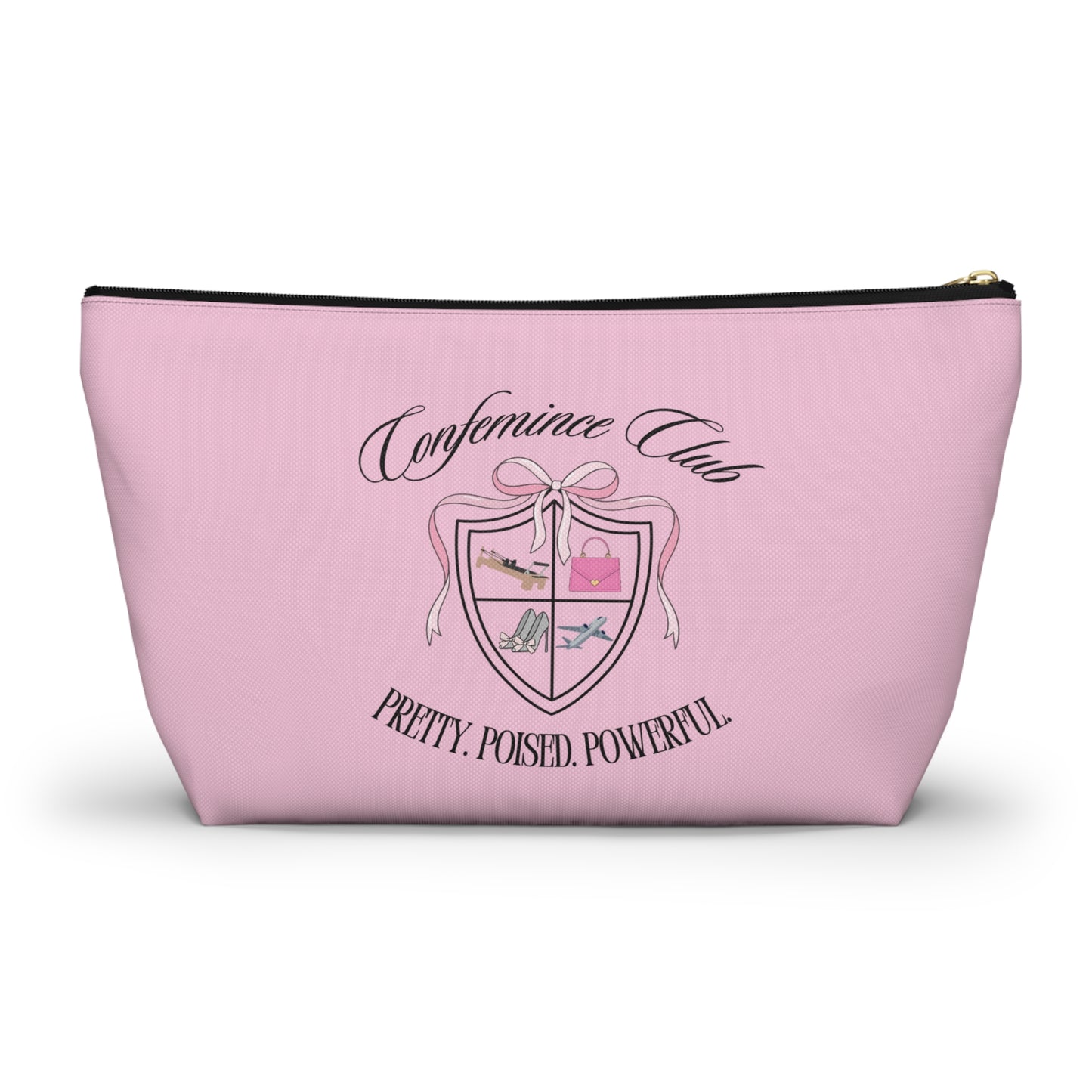 'Confemince Club' Accessory Travel Pouch With Bottom