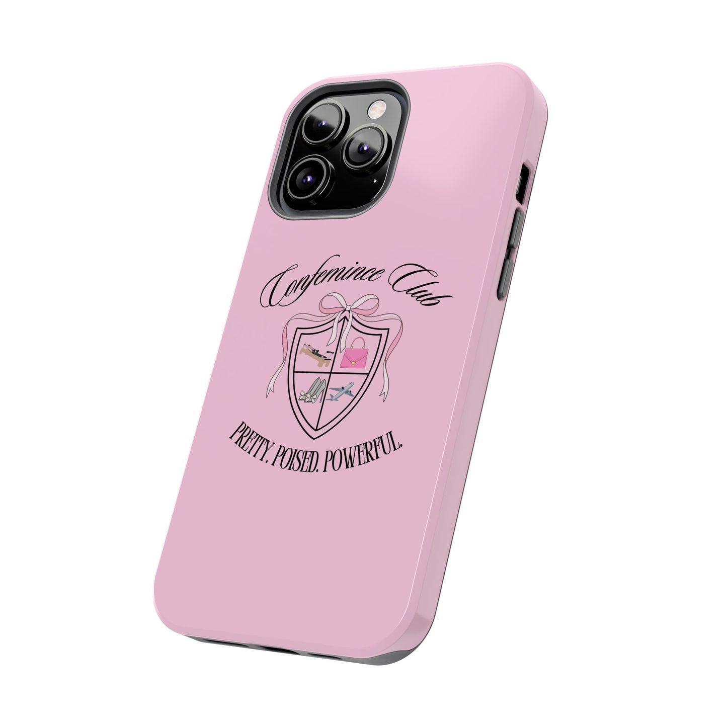 'CONFEMINCE CLUB' Confident + Feminine High Value Woman Quote Phone Case