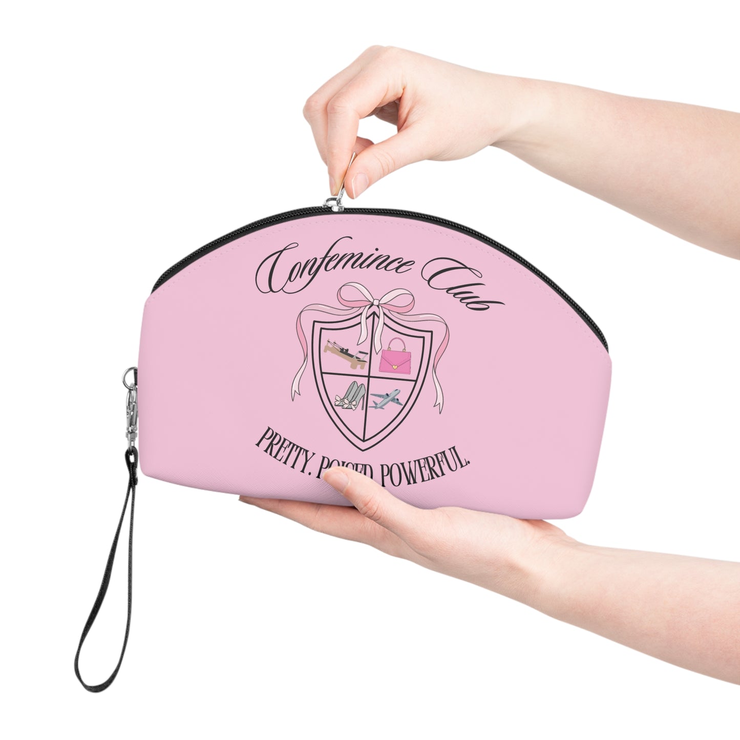 'Confemince Club' Travel Makeup Bag
