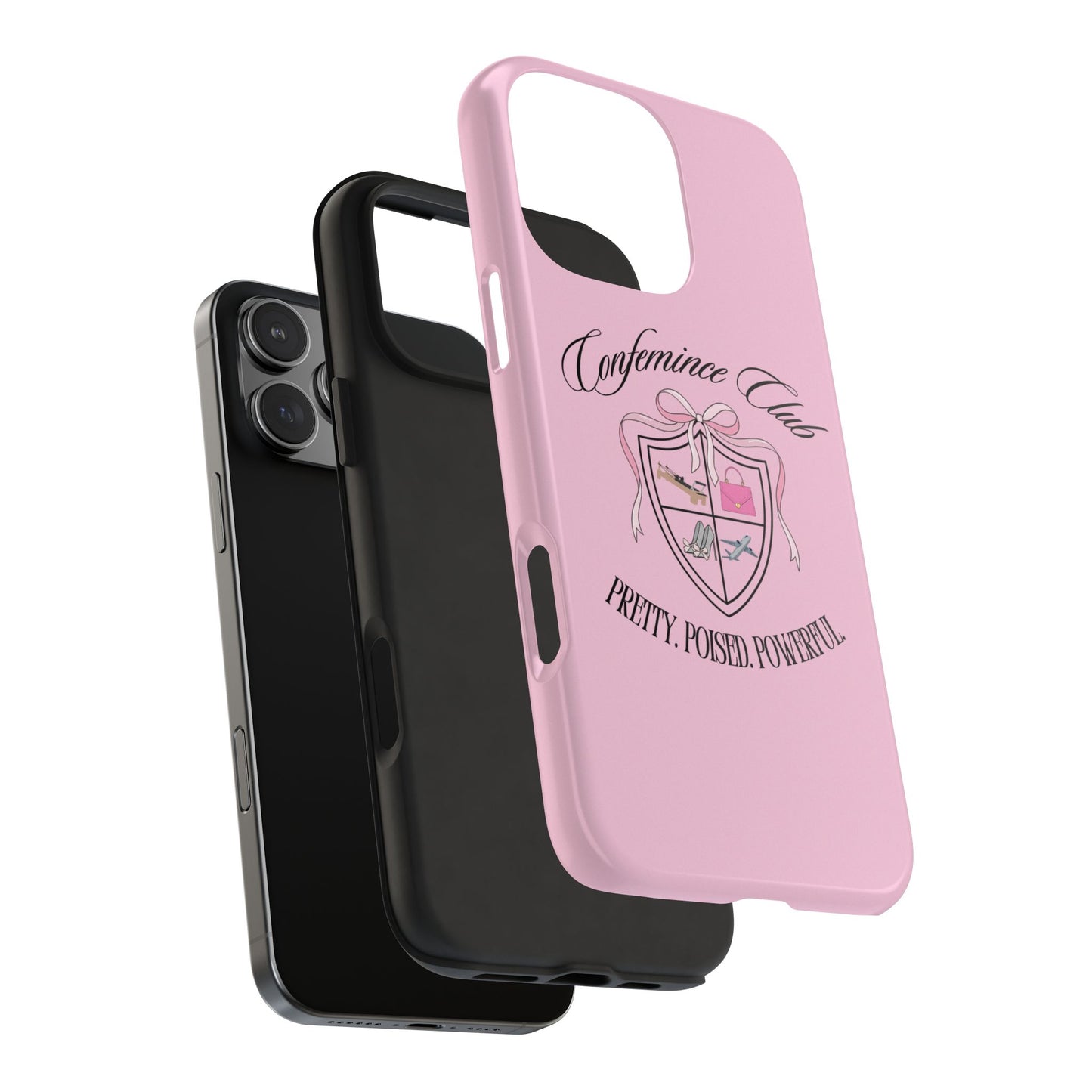'CONFEMINCE CLUB' Confident + Feminine High Value Woman Quote Phone Case
