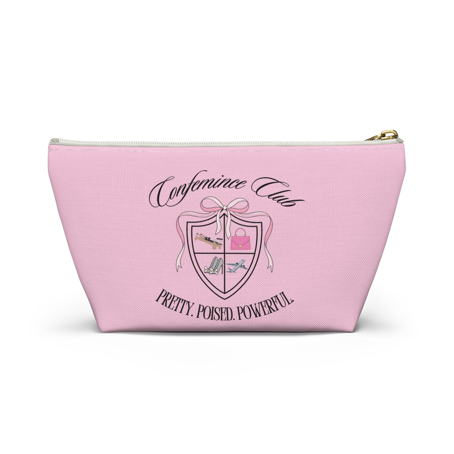 'Confemince Club' Accessory Travel Pouch With Bottom
