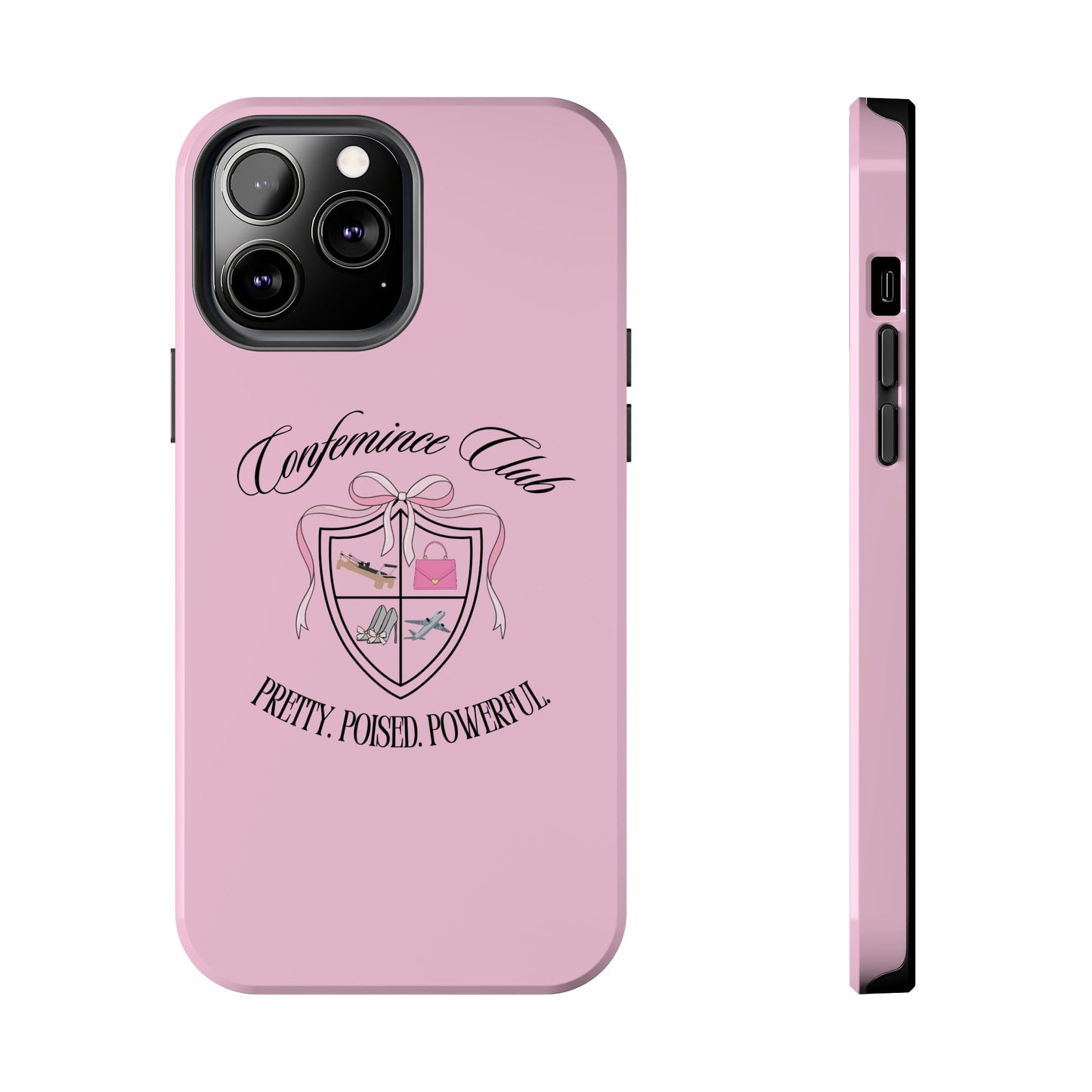 'CONFEMINCE CLUB' Confident + Feminine High Value Woman Quote Phone Case