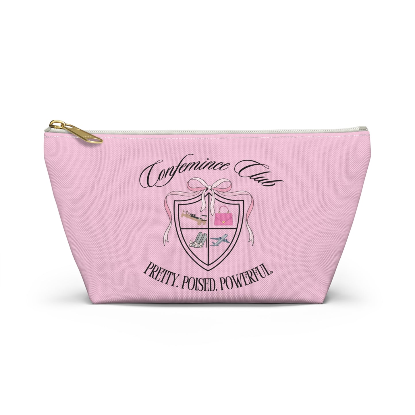 'Confemince Club' Accessory Travel Pouch With Bottom