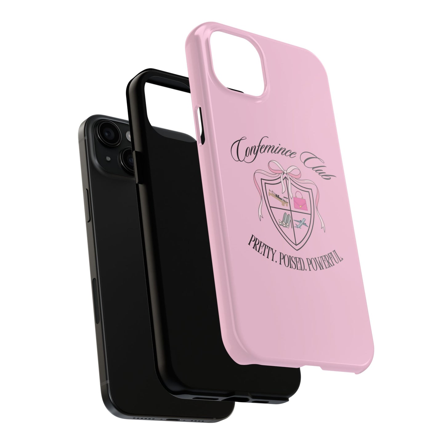 'CONFEMINCE CLUB' Confident + Feminine High Value Woman Quote Phone Case