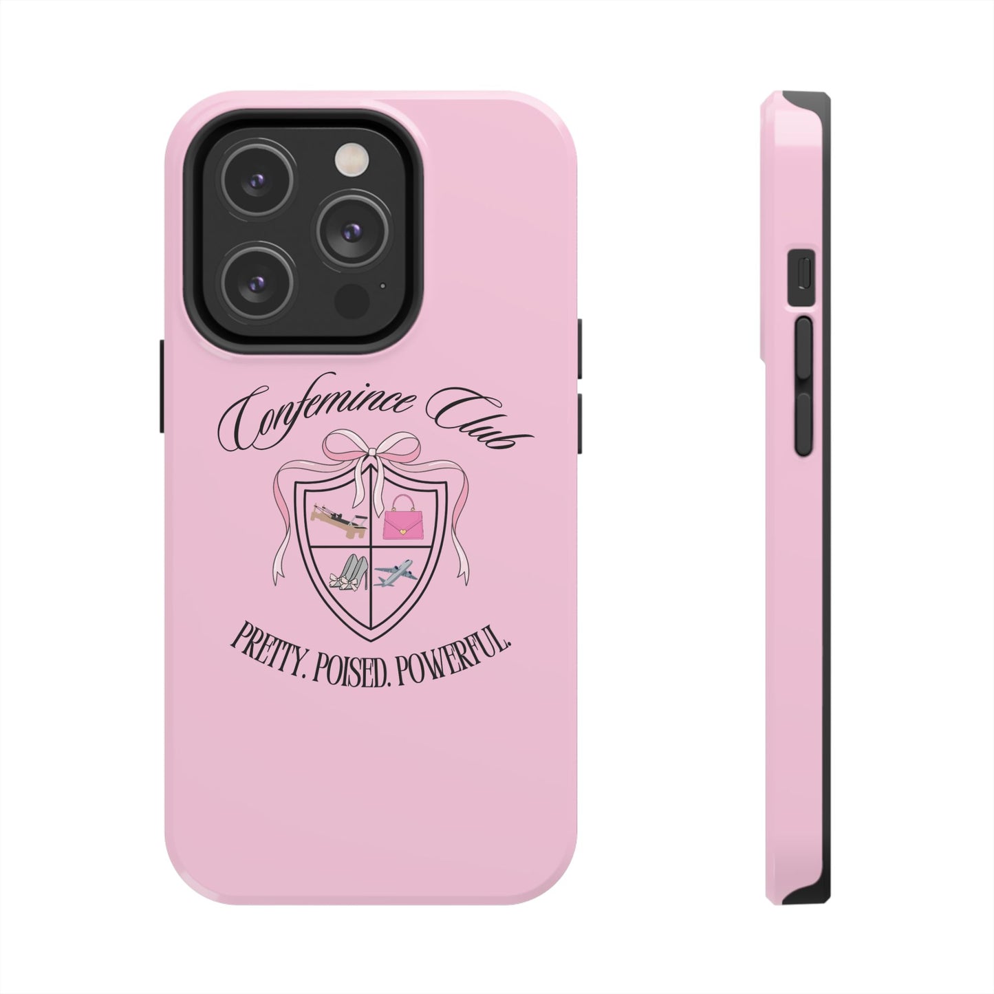 'CONFEMINCE CLUB' Confident + Feminine High Value Woman Quote Phone Case