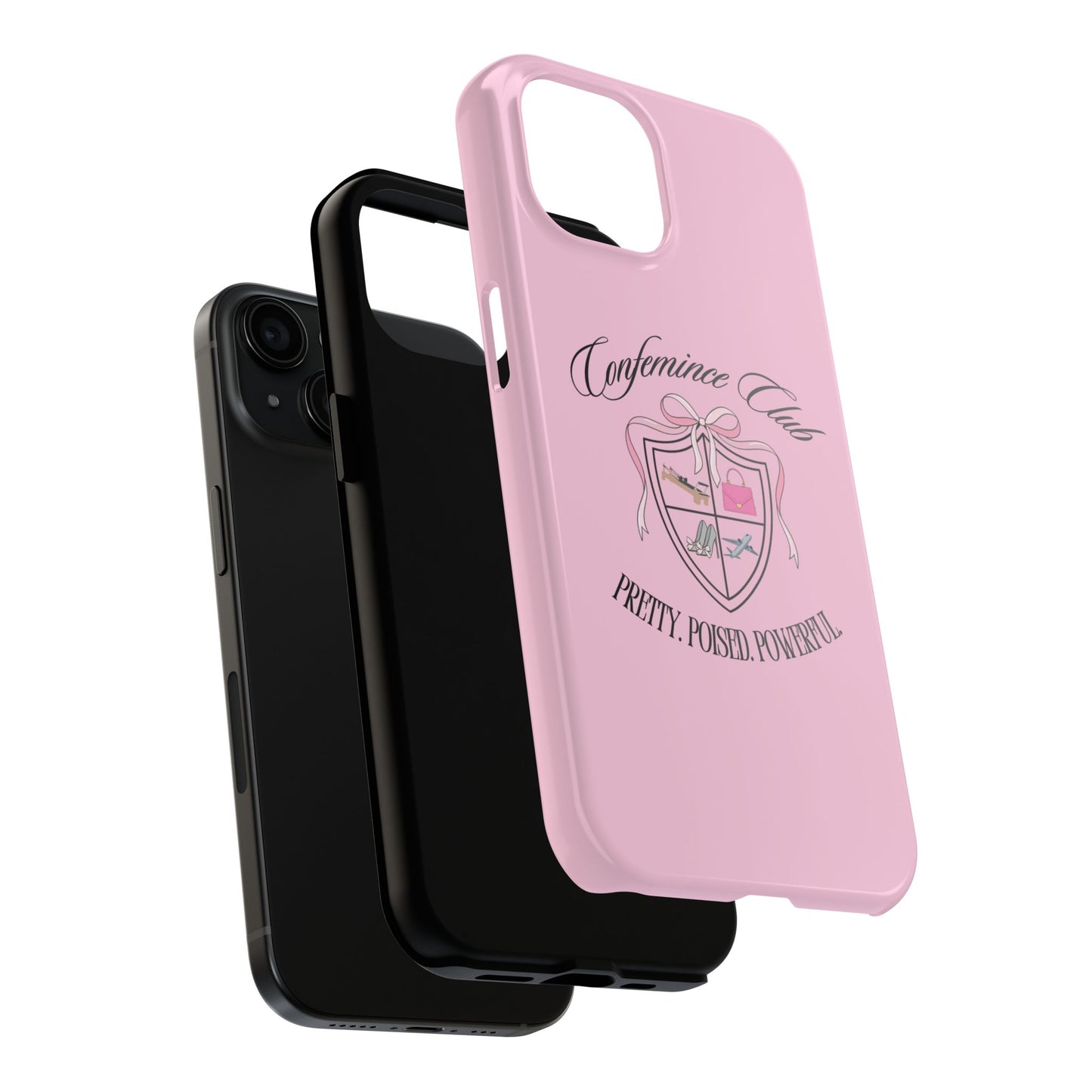 'CONFEMINCE CLUB' Confident + Feminine High Value Woman Quote Phone Case