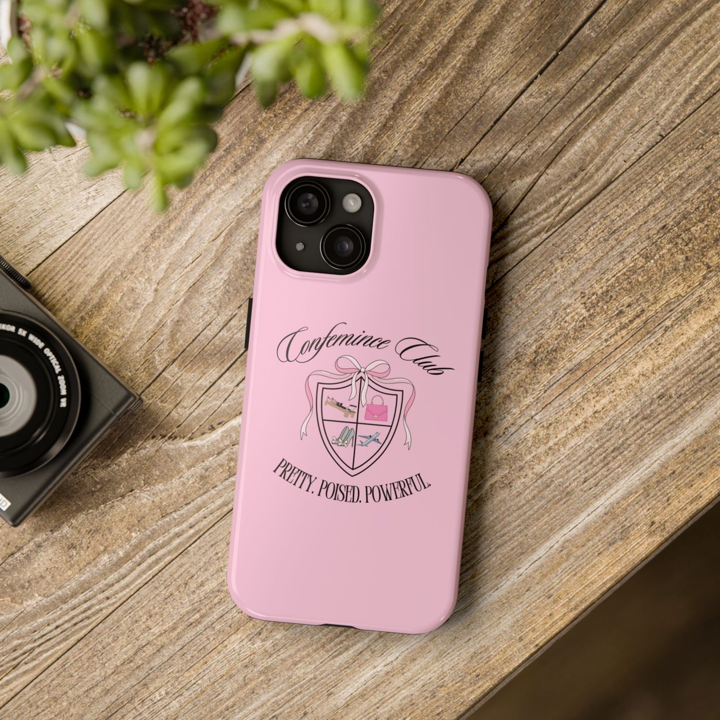 'CONFEMINCE CLUB' Confident + Feminine High Value Woman Quote Phone Case