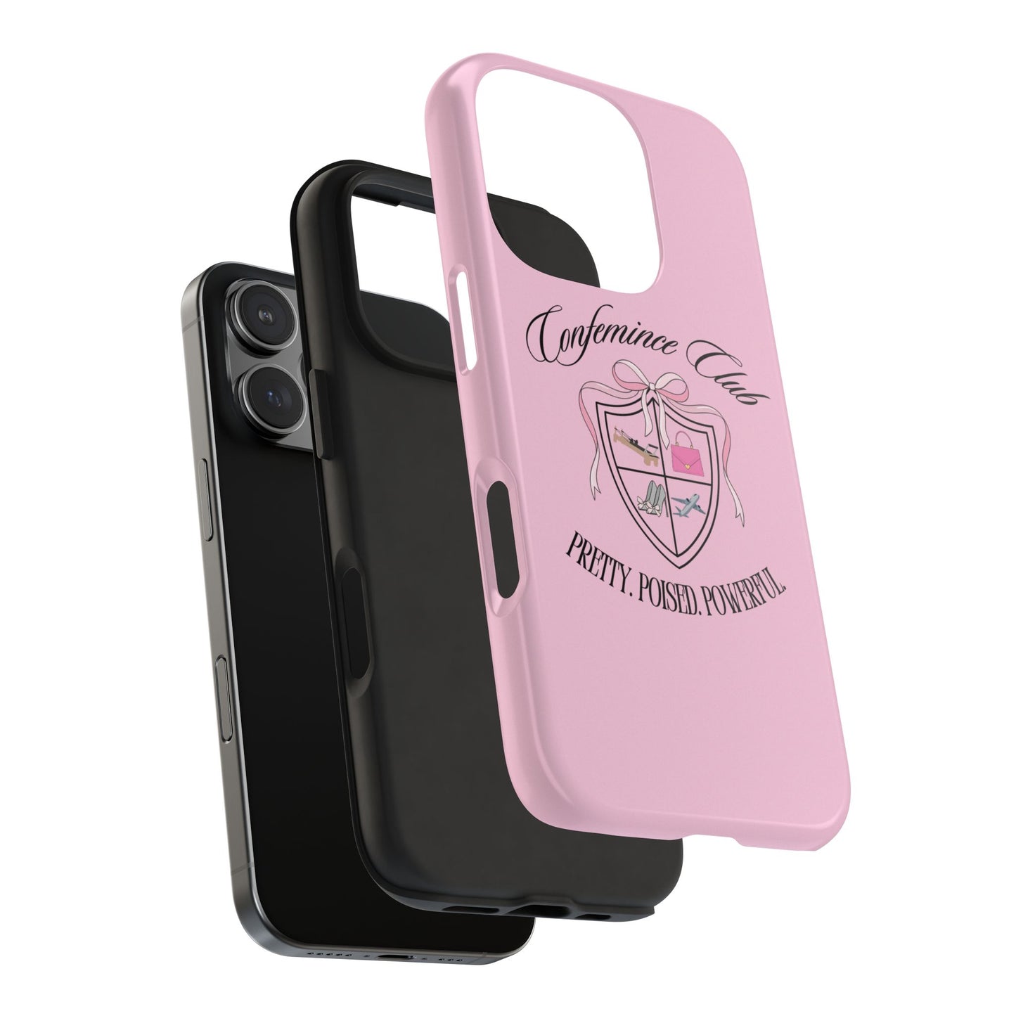 'CONFEMINCE CLUB' Confident + Feminine High Value Woman Quote Phone Case