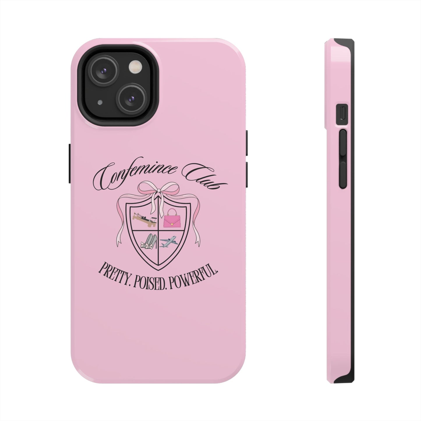 'CONFEMINCE CLUB' Confident + Feminine High Value Woman Quote Phone Case