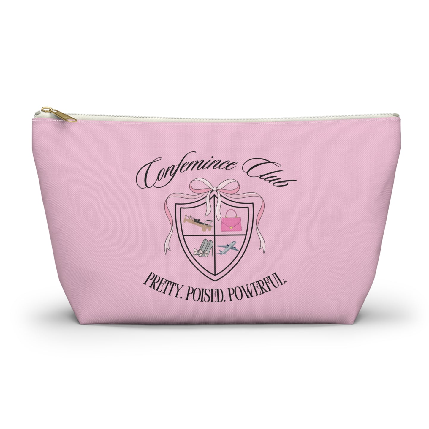 'Confemince Club' Accessory Travel Pouch With Bottom