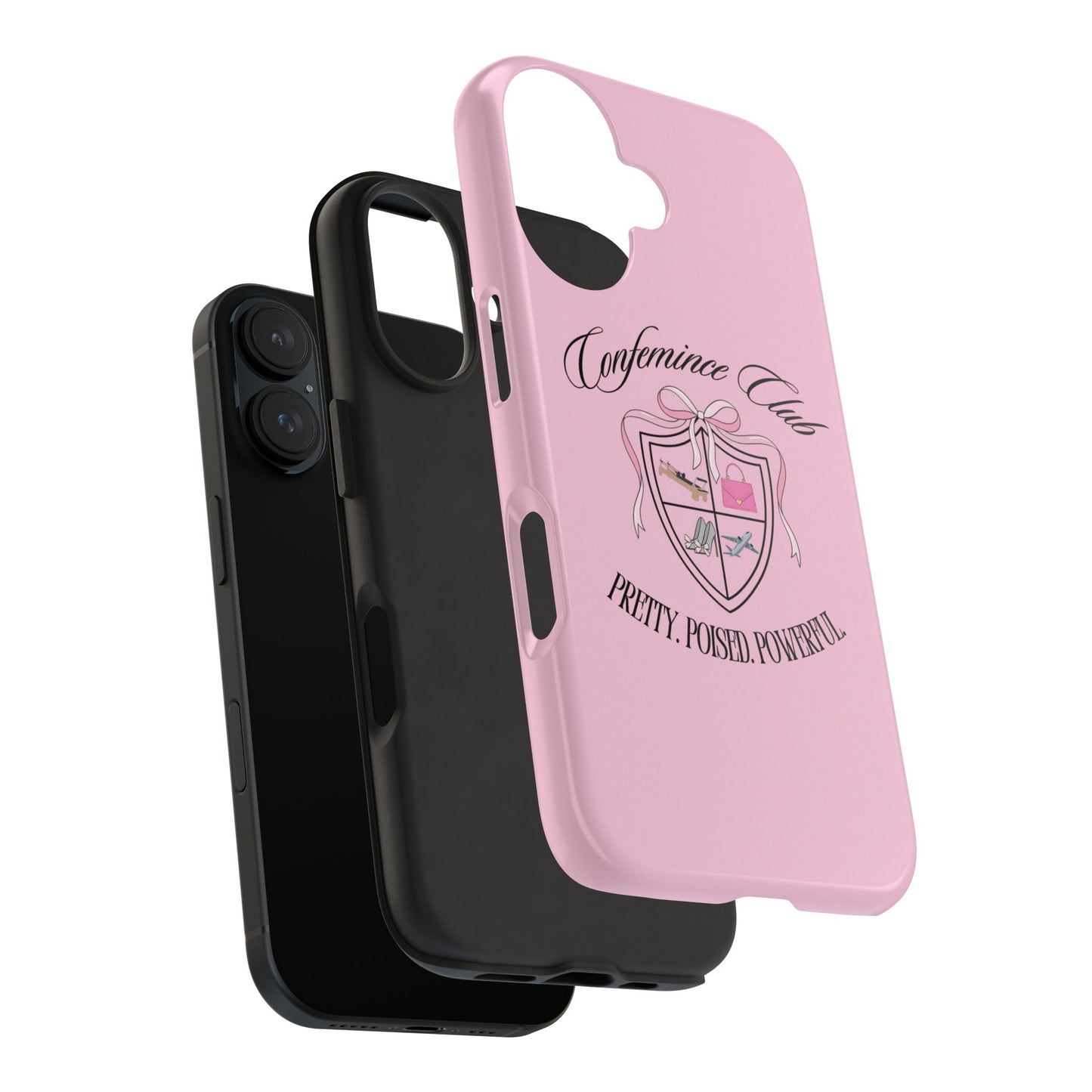 'CONFEMINCE CLUB' Confident + Feminine High Value Woman Quote Phone Case