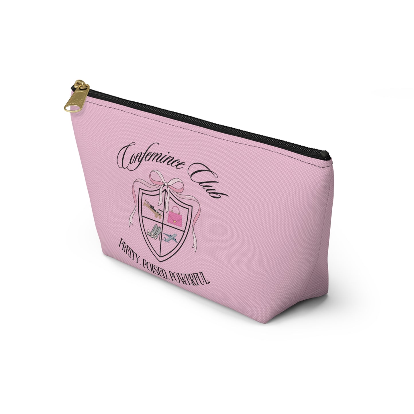 'Confemince Club' Accessory Travel Pouch With Bottom
