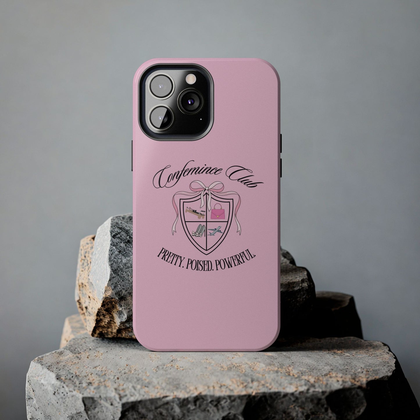 'CONFEMINCE CLUB' Confident + Feminine High Value Woman Quote Phone Case