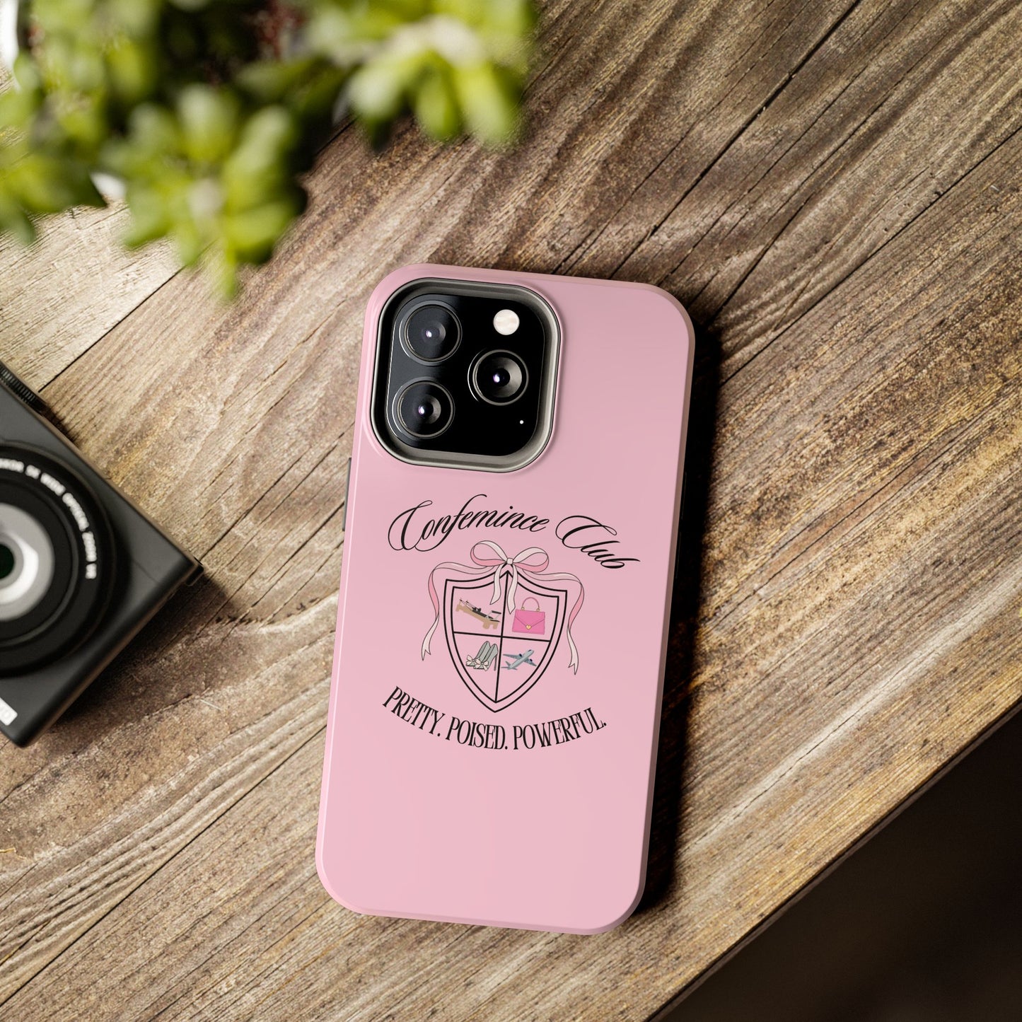 'CONFEMINCE CLUB' Confident + Feminine High Value Woman Quote Phone Case