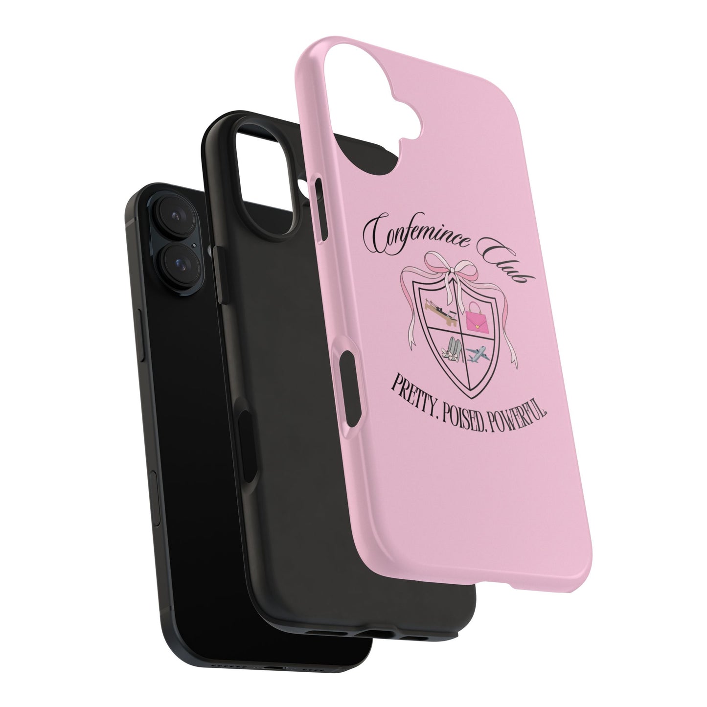 'CONFEMINCE CLUB' Confident + Feminine High Value Woman Quote Phone Case