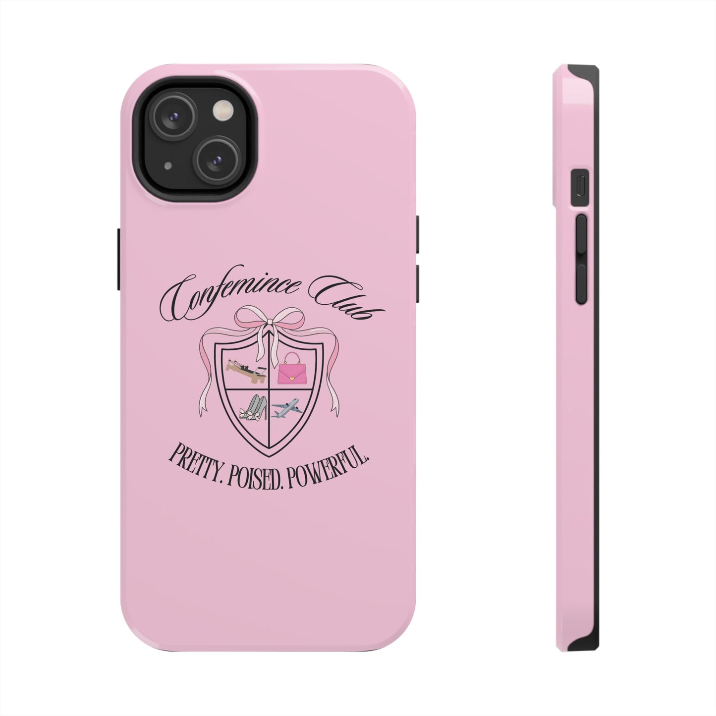 'CONFEMINCE CLUB' Confident + Feminine High Value Woman Quote Phone Case