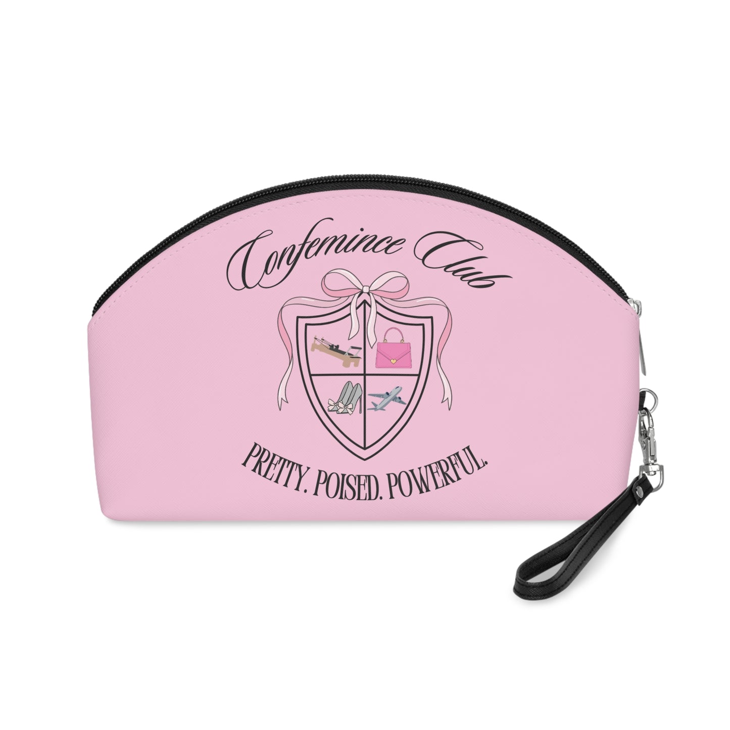 'Confemince Club' Travel Makeup Bag