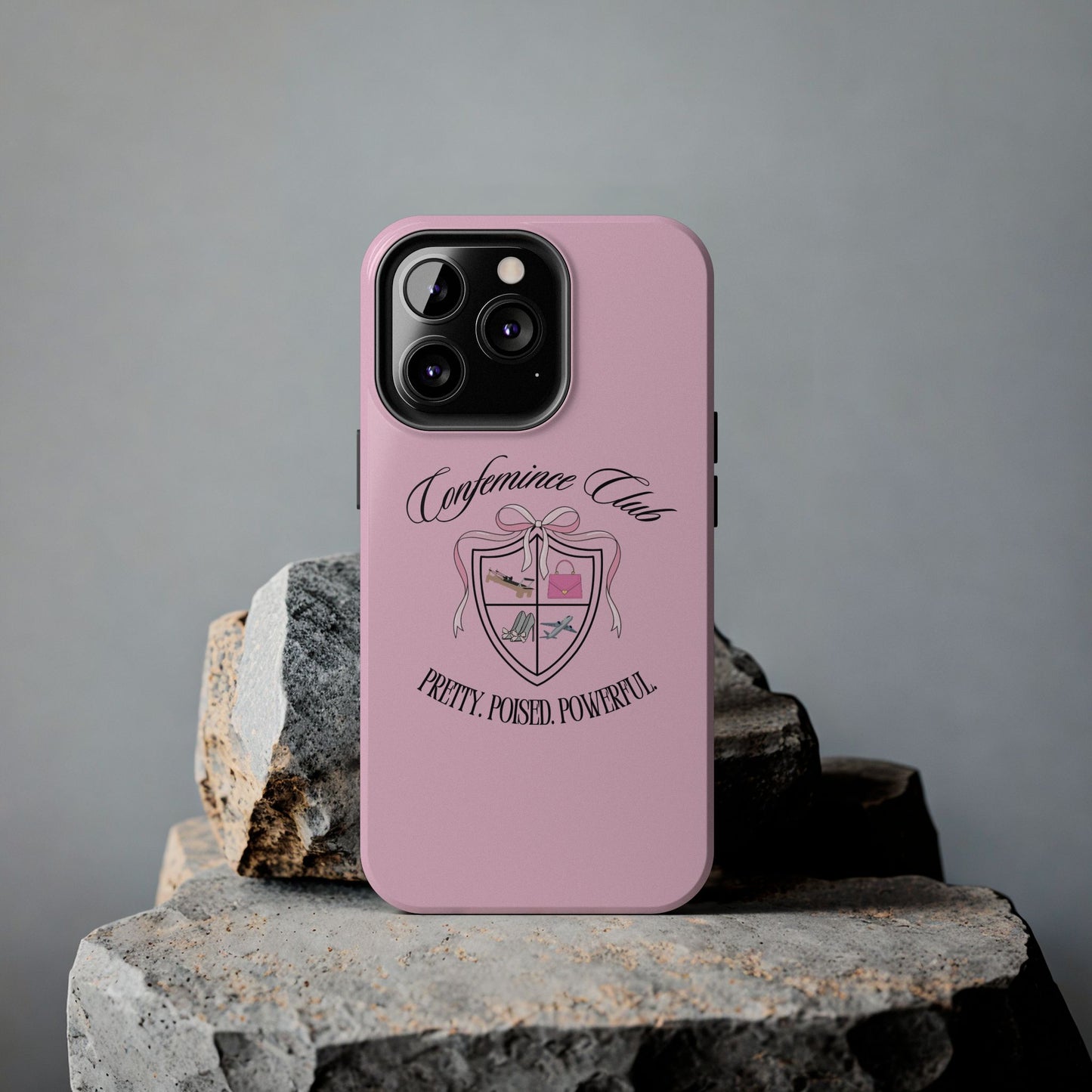 'CONFEMINCE CLUB' Confident + Feminine High Value Woman Quote Phone Case
