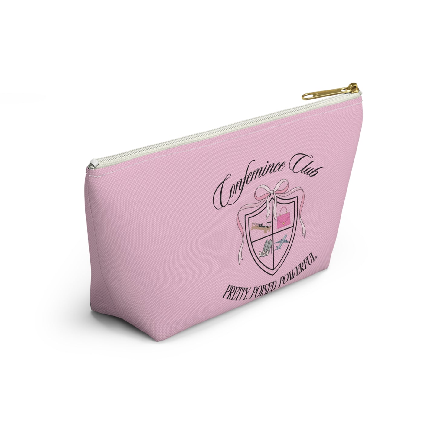 'Confemince Club' Accessory Travel Pouch With Bottom