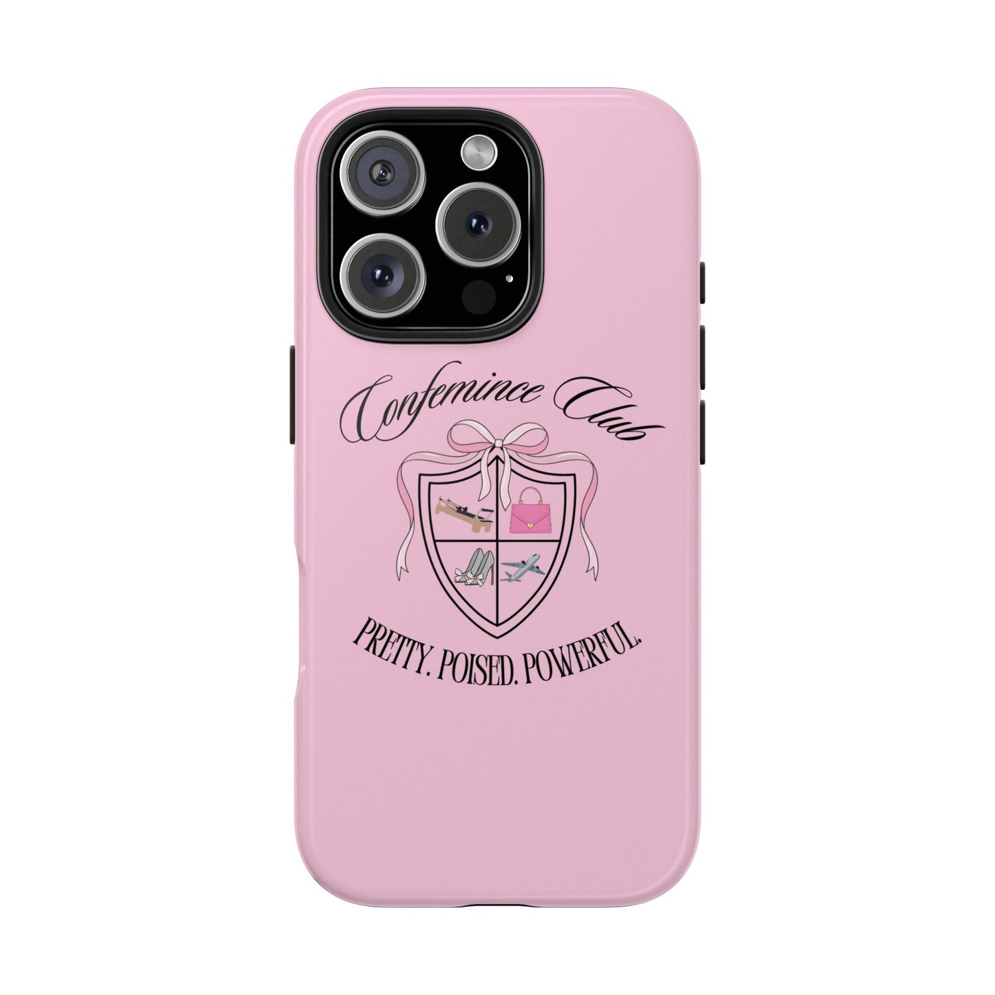 'CONFEMINCE CLUB' Confident + Feminine High Value Woman Quote Phone Case