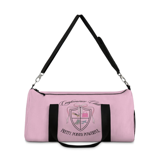 'Confemince Club' Travel Oxford Canvas Duffel Bag [Pink]