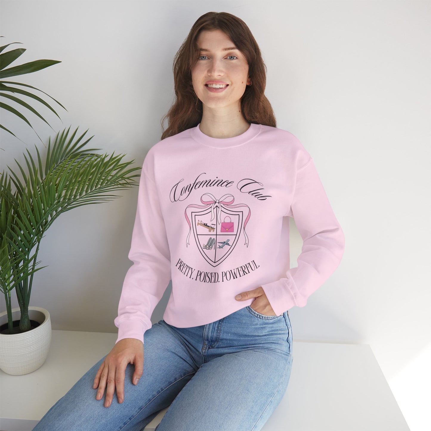 Elevate your everyday look with CONFEMINCE crewnecks—soft, stylish, and made for the high-value woman who wants comfort, confidence, and luxury vibes. This CONFEMINCE crewneck blends comfort and confidence—perfect for the feminine, high-value woman who turns heads and sets standards wherever she goes.