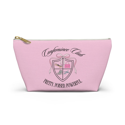 'Confemince Club' Accessory Travel Pouch With Bottom