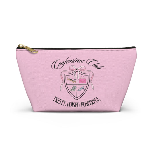 'Confemince Club' Accessory Travel Pouch With Bottom