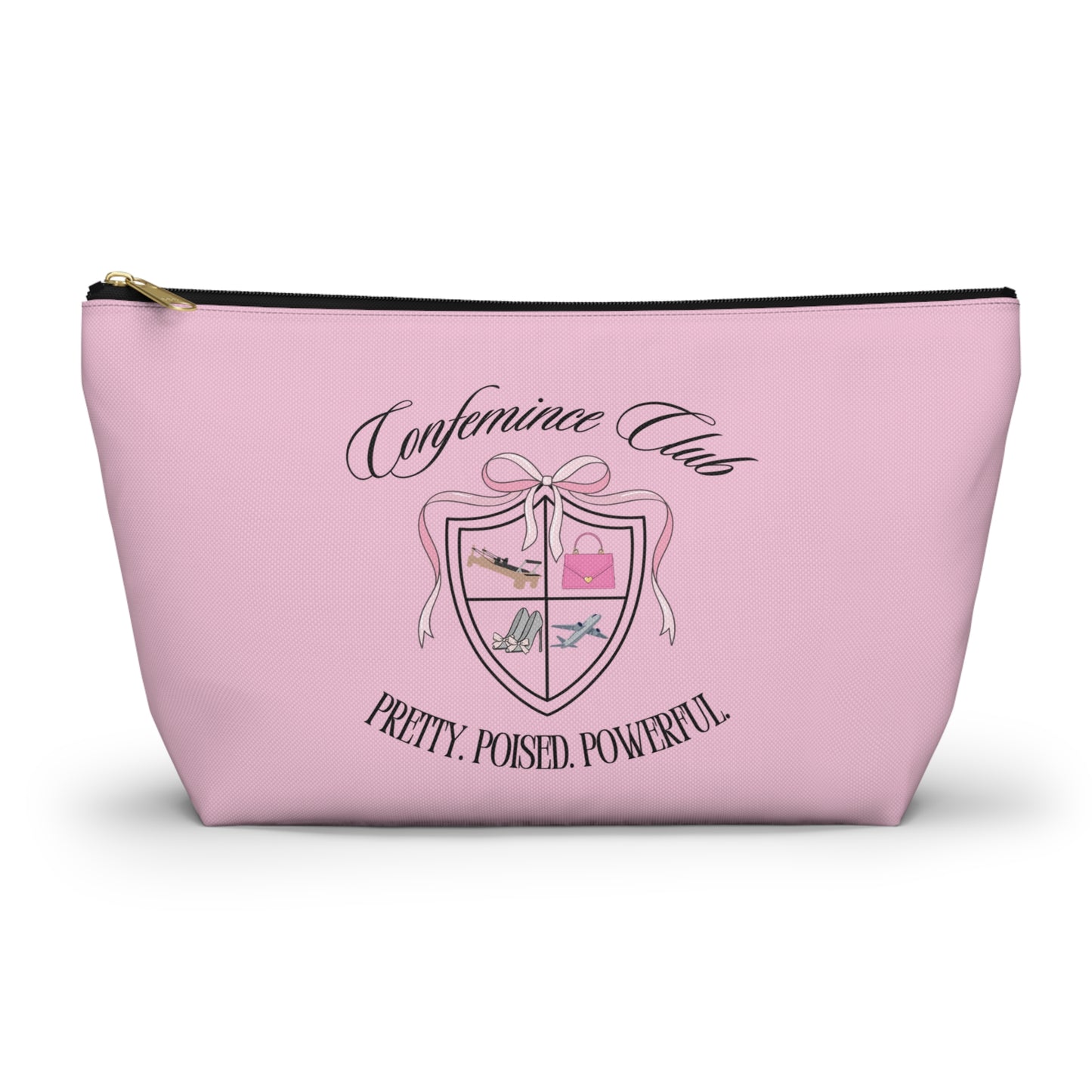 'Confemince Club' Accessory Travel Pouch With Bottom